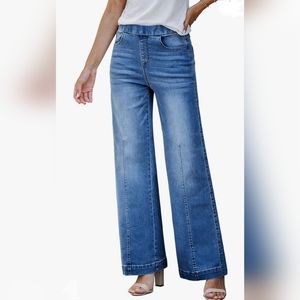 Women's COMFORTABLE Jeans, High Waisted, Stretchy, Pull-On, and tummy slimming!